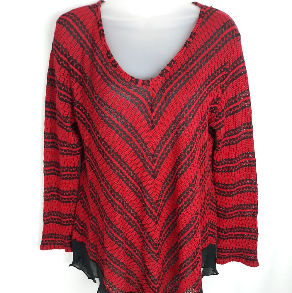 CATO   Knit Top Red Size XL